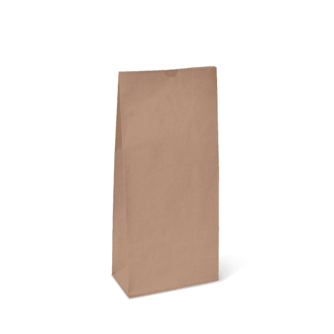 #2 Block Bottom Brown Bag 80gsm 160 x 85 x 350mm 500/ctn