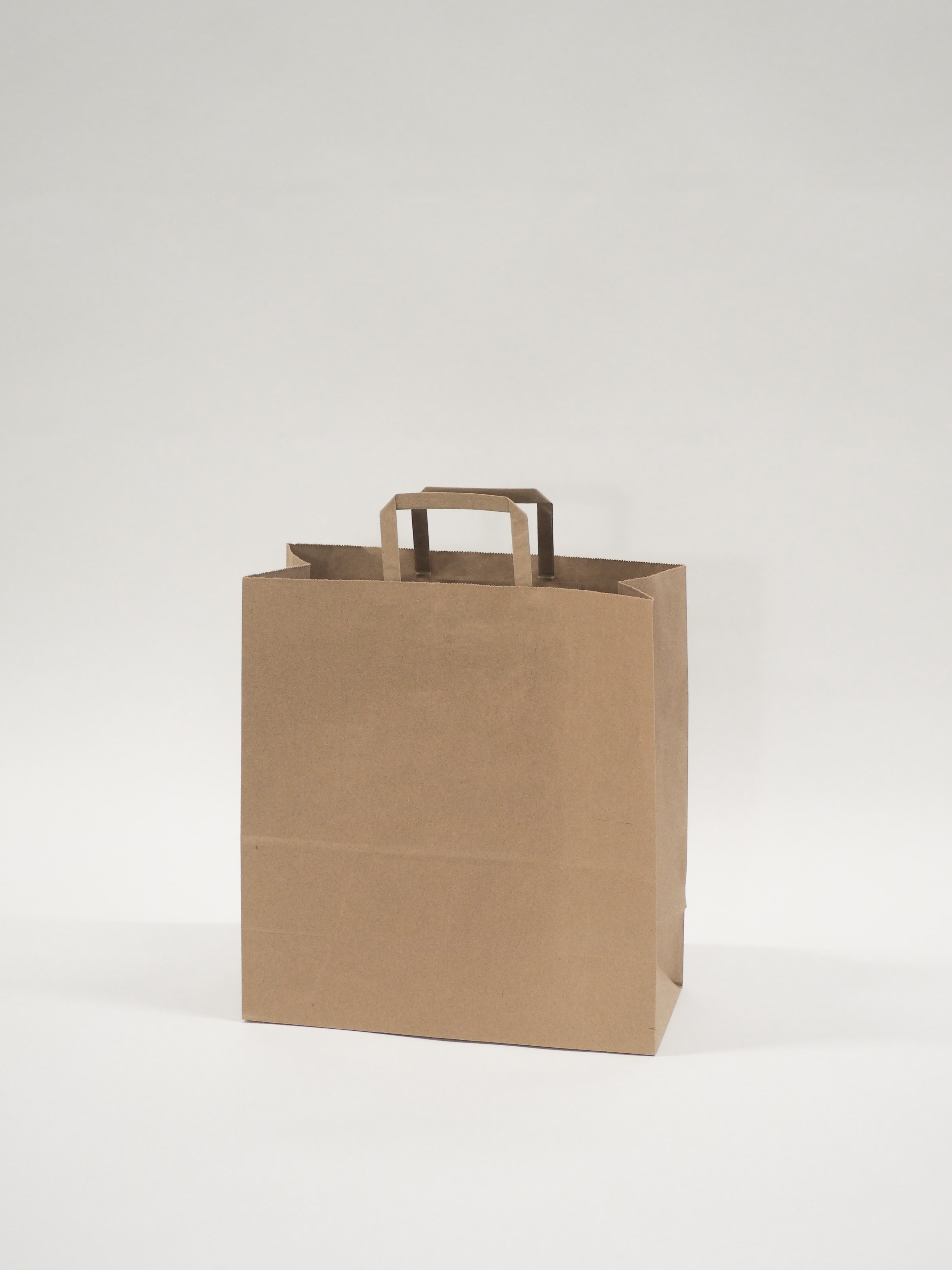 Carry Bag Flat Fold Handle 80gsm 320 x 150 x 340mm 200/ctn
