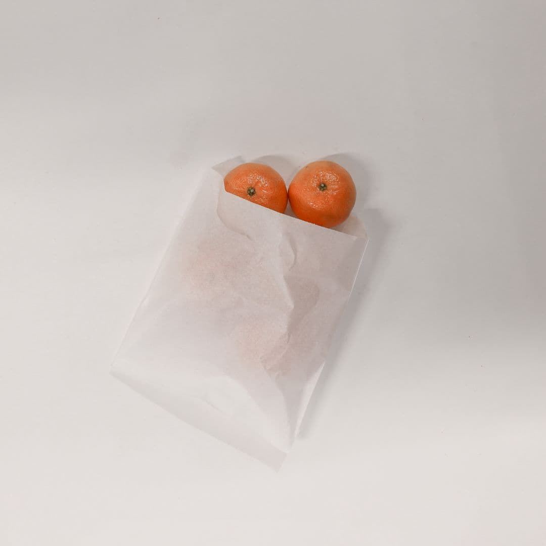 #3 Flat White Greaseproof Bags 185 x 220mm 1000/pkt