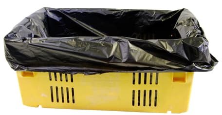 Black Crate Liners  645 x 370 x 695mm 500/ctn