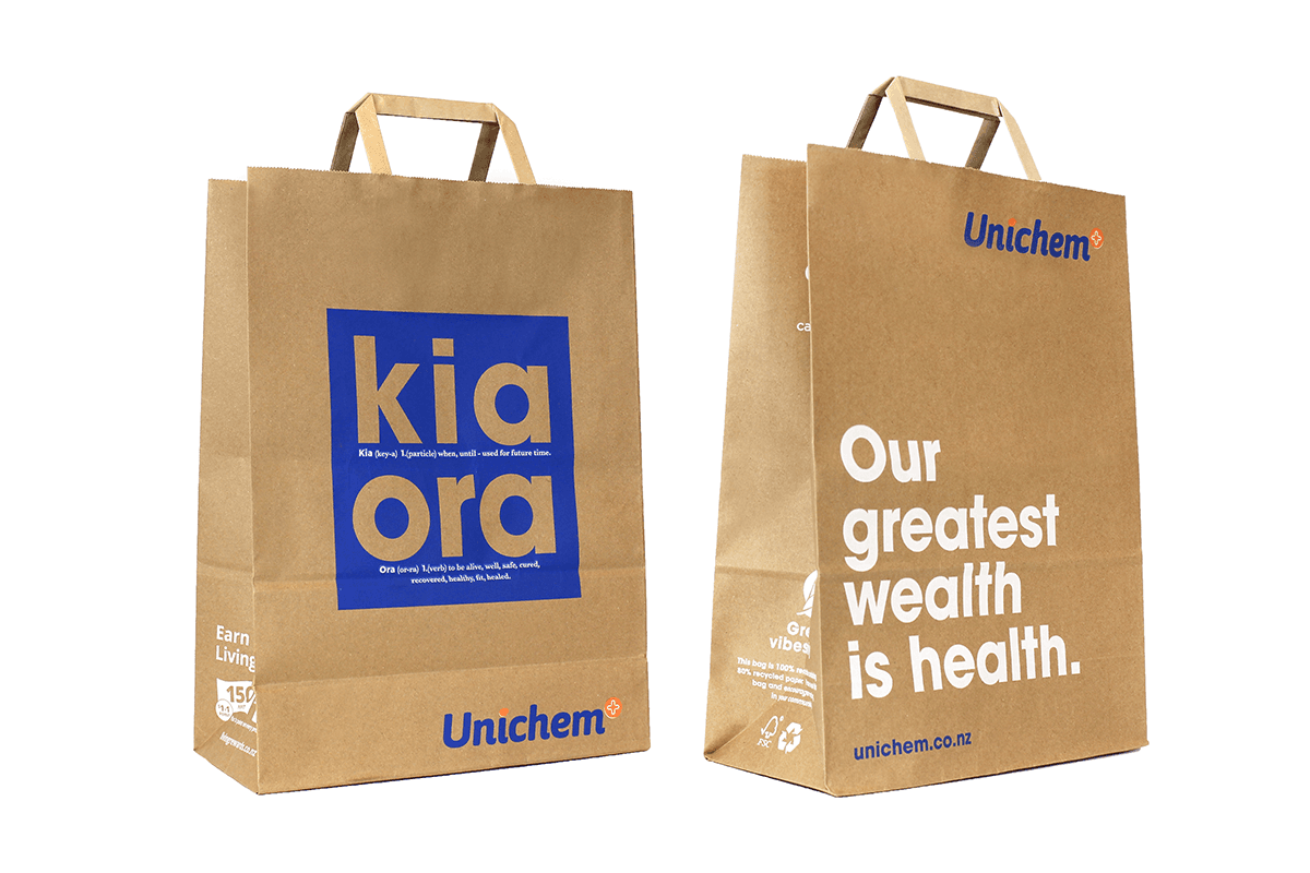 Unichem Handle Bag - Greatest Wealth is Health 200/ctn