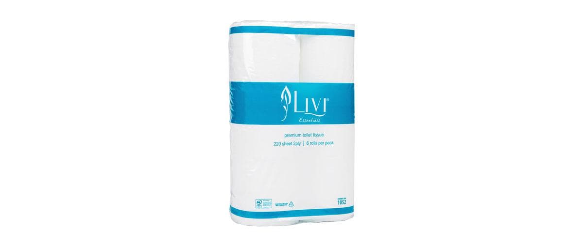 Livi Cost Saver 2 Ply Toilet Tissue 72/ctn