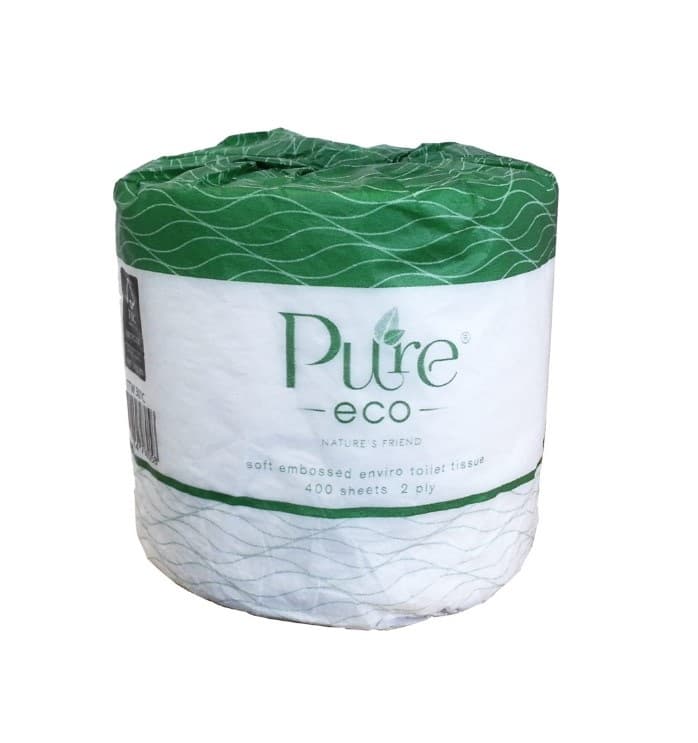 Pure Eco Individually Wrapped Embossed Toilet Tissue 2 ply 4