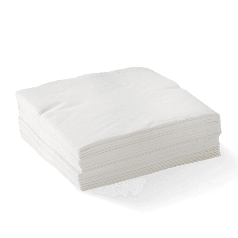 Dinner Napkin White Corner Embossed 2ply 4-Fold (Ctn) 1000