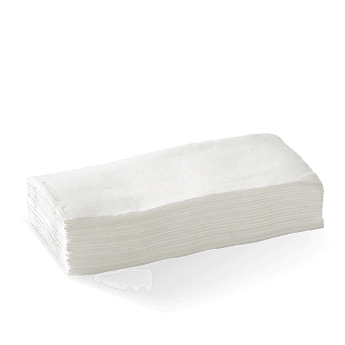 Dinner Napkin White Linen Feel 8 fold 500/ctn