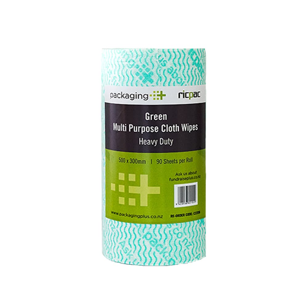Cloth Wipes Roll Green Heavy Duty  30cm x 45mtr