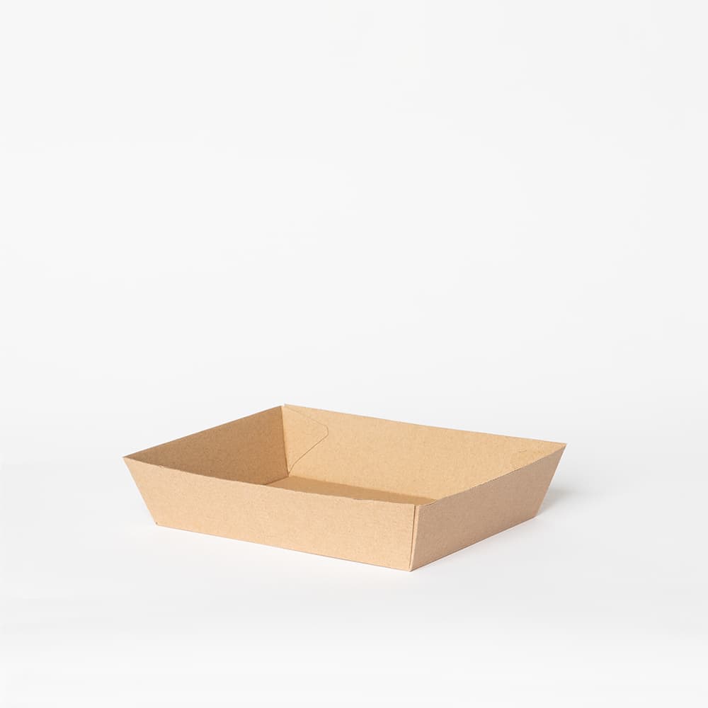 #3 Kraft Tray 180 x 130 x 45mm 250/ctn