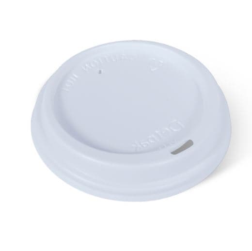Ripplewrap Sipper Lid 8oz White 100/pkt