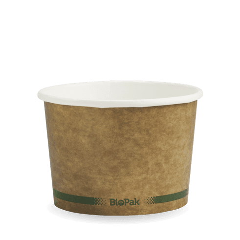 Kraft BioBowl With Green Stripe 16oz 500/ctn
