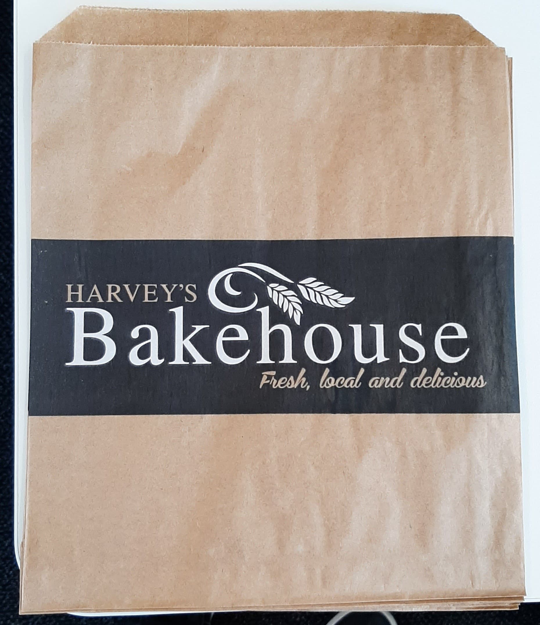 Bag Paper Brown 200x250mm (Large) - Harveys Bakehouse