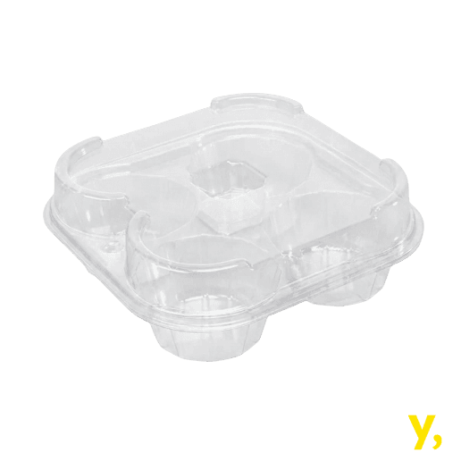 Muffin 4 Pack Clamshell 160x160x55mm (Ctn) 100