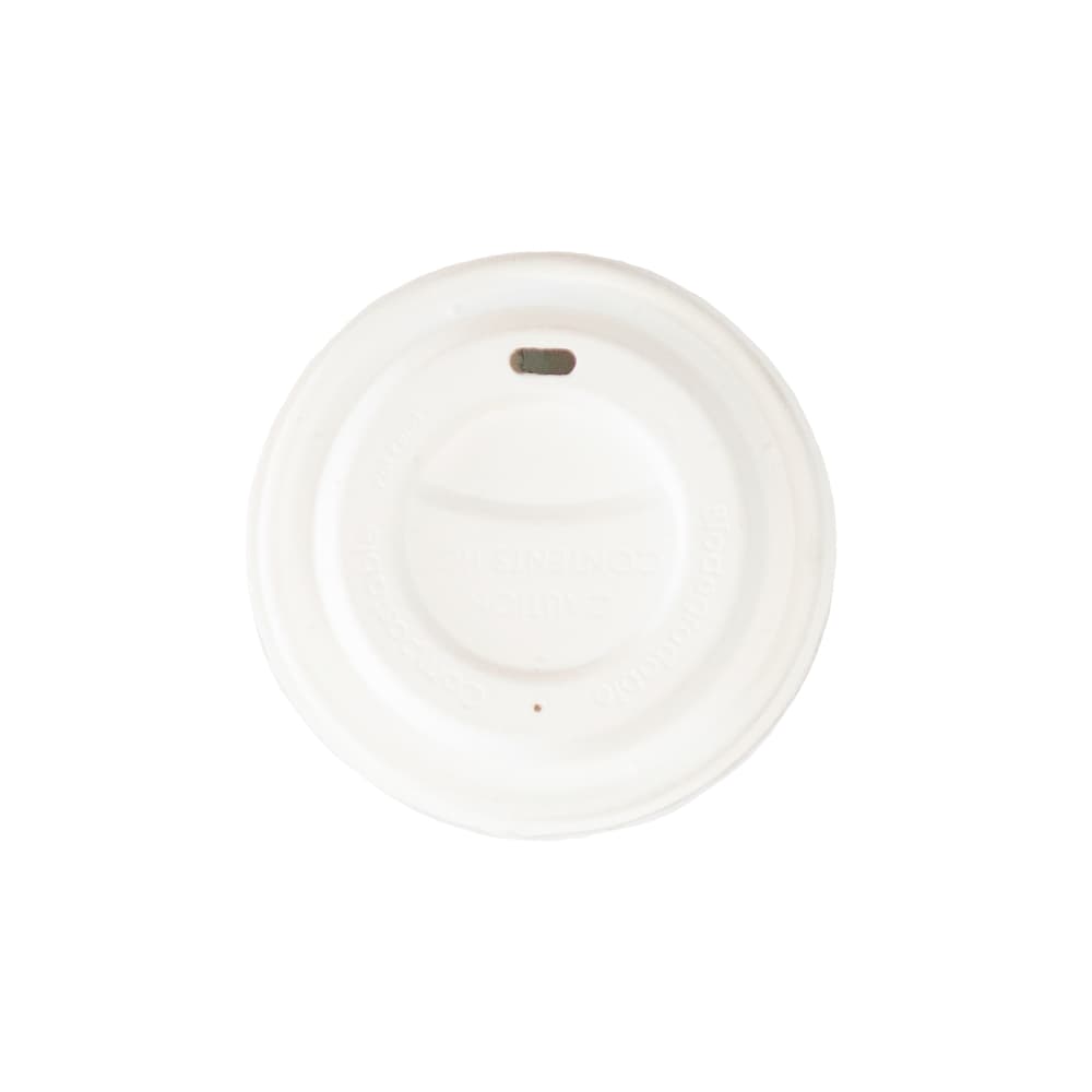 White Paper Lid to suit 12/16oz Hot Cups 1000/ctn
